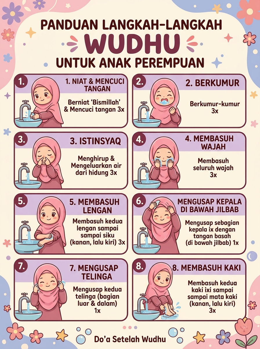 Tata Cara Wudhu Perempuan